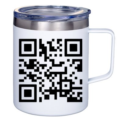 Fuck You Qr Code 12oz Stainless Steel Coffee Mug