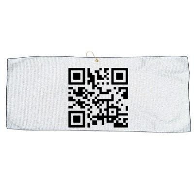 Fuck You Qr Code Large Microfiber Waffle Golf Towel