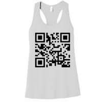 Fuck You Qr Code Women's Racerback Tank