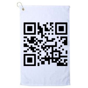 Fuck You Qr Code Platinum Collection Golf Towel