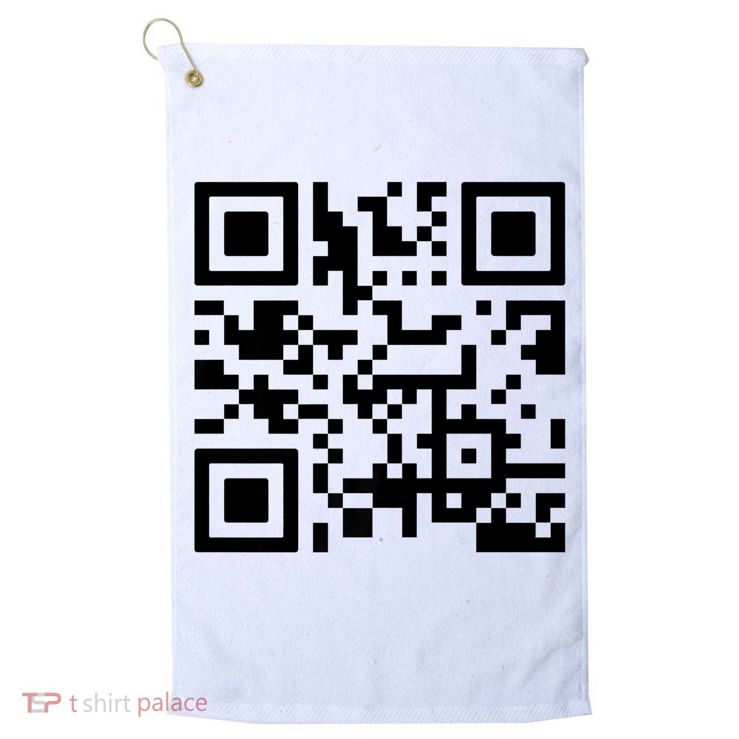 Fuck You Qr Code Golf Towel