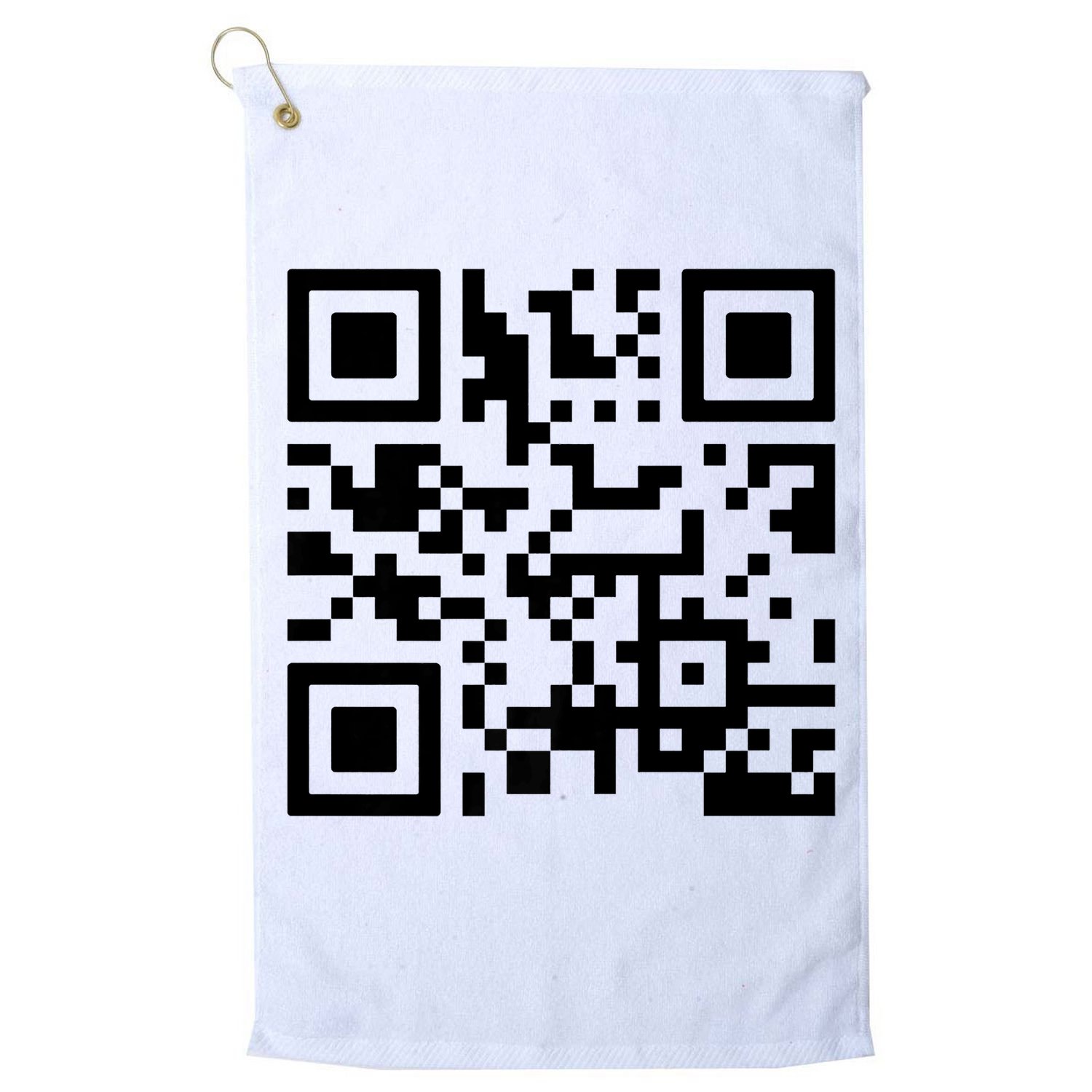 Fuck You Qr Code Golf Towel