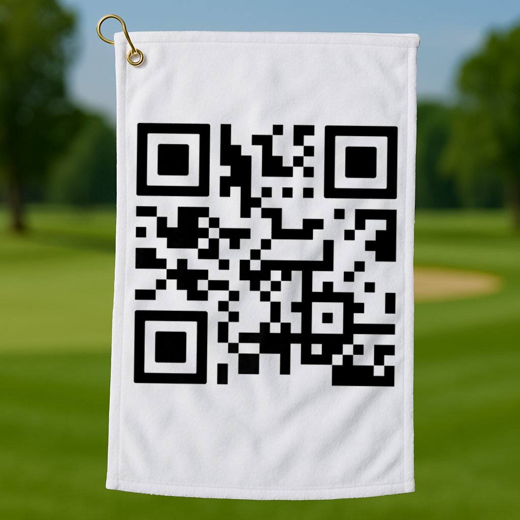 Fuck You Qr Code Golf Towel