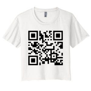 Fuck You Qr Code Women's Crop Top Tee