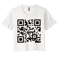 Fuck You Qr Code Women's Crop Top Tee