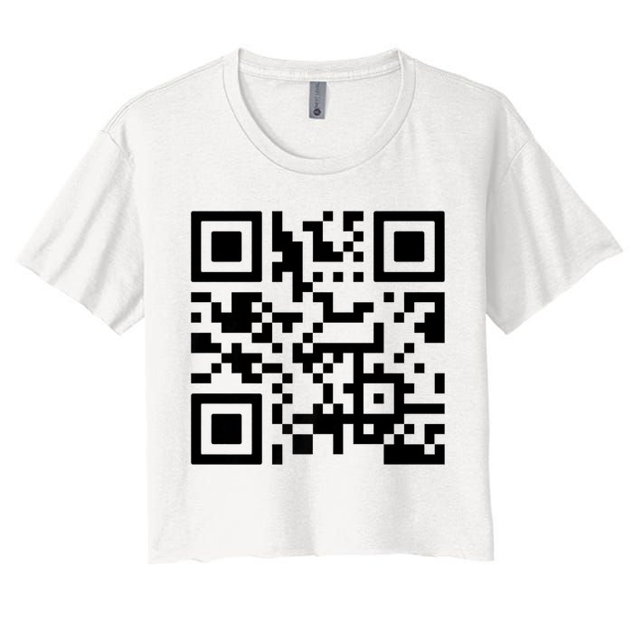 Fuck You Qr Code Women's Crop Top Tee
