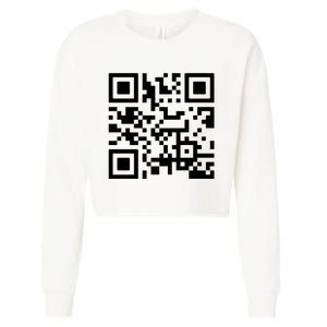 Fuck You Qr Code Cropped Pullover Crew