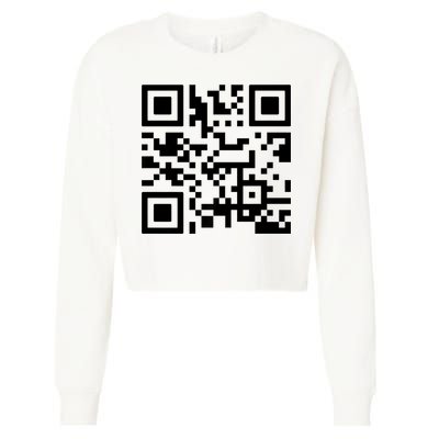 Fuck You Qr Code Cropped Pullover Crew