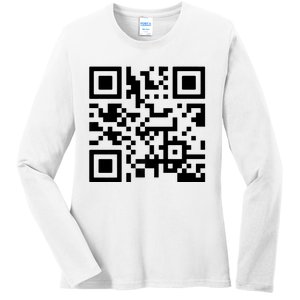 Fuck You Qr Code Ladies Long Sleeve Shirt