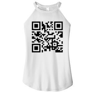 Fuck You Qr Code Women's Perfect Tri Rocker Tank