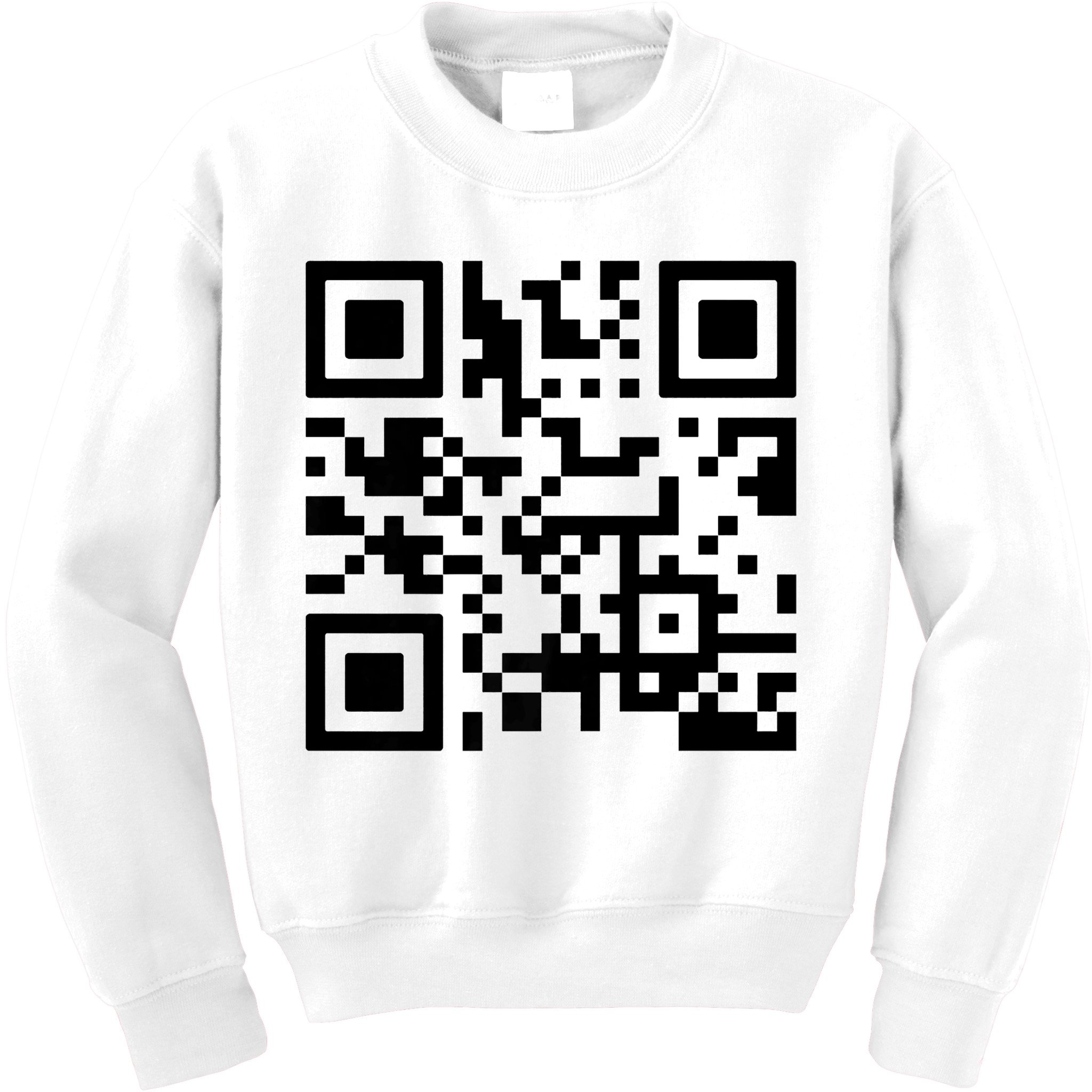 Fuck You Qr Code Kids Sweatshirt