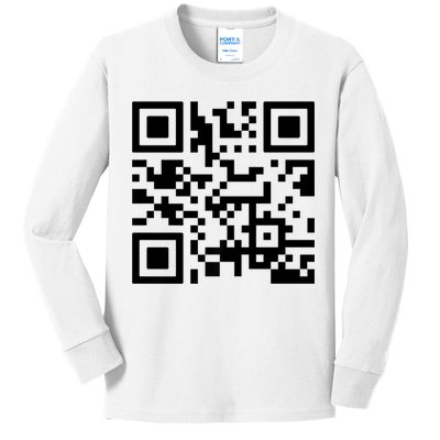 Fuck You Qr Code Kids Long Sleeve Shirt