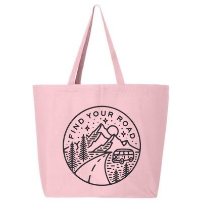 Find Your Road To Mountains For Camping 25L Jumbo Tote