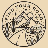 Find Your Road To Mountains For Camping Zip Tote Bag