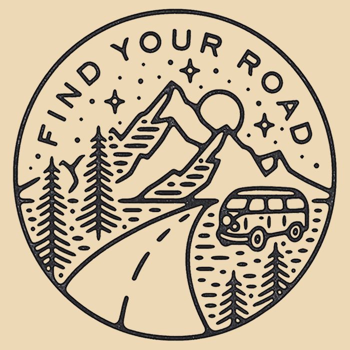 Find Your Road To Mountains For Camping Zip Tote Bag