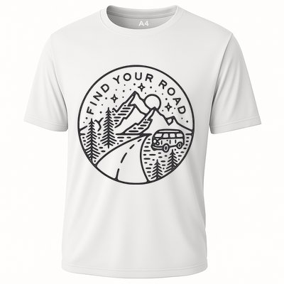 Find Your Road To Mountains For Camping Performance Shirt