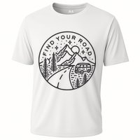 Find Your Road To Mountains For Camping Cooling Performance Crew T-Shirt
