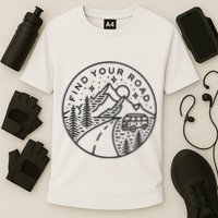 Find Your Road To Mountains For Camping Cooling Performance Crew T-Shirt