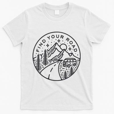 Find Your Road To Mountains For Camping T-Shirt