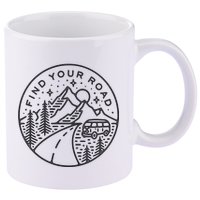 Find Your Road To Mountains For Camping 11oz C Handle Ceramic Mug