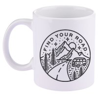 Find Your Road To Mountains For Camping 11oz C Handle Ceramic Mug