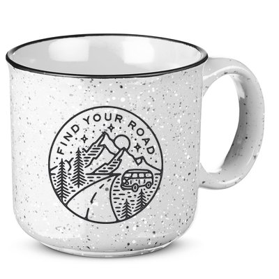Find Your Road To Mountains For Camping 15oz Campfire Ceramic Mug