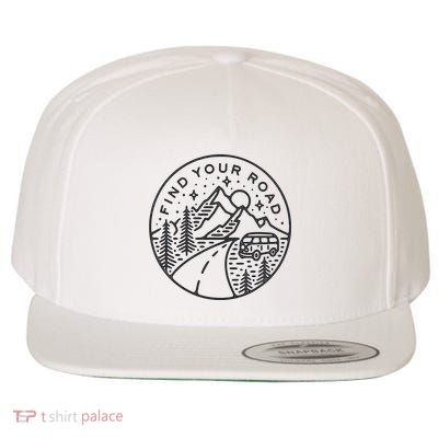 Find Your Road To Mountains For Camping Wool Snapback Cap