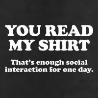 Funny You Read My Shirt That Enough Social Interaction For One Day Beanie