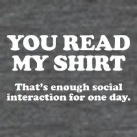 Funny You Read My Shirt That Enough Social Interaction For One Day 7-Panel Snapback Hat