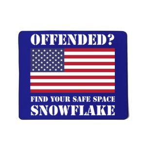 Find Your Safe Space Snowflake Gift Republican Pro Trump Gift Mousepad