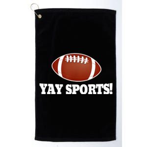 Funny Yay Sports Football Platinum Collection Golf Towel