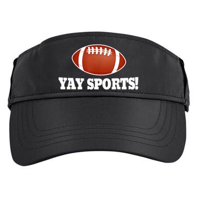 Funny Yay Sports Football Adult Drive Performance Visor