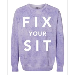 Fix Your Sit Colorblast Crewneck Sweatshirt