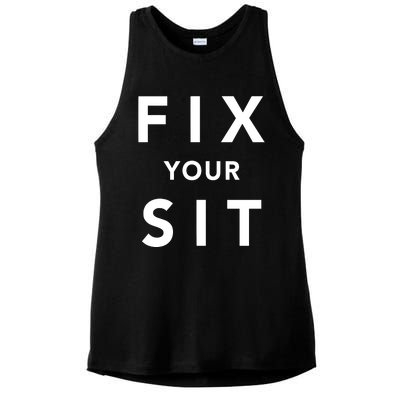 Fix Your Sit Ladies PosiCharge Tri-Blend Wicking Tank