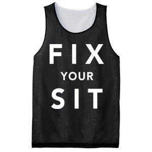 Fix Your Sit Mesh Reversible Basketball Jersey Tank