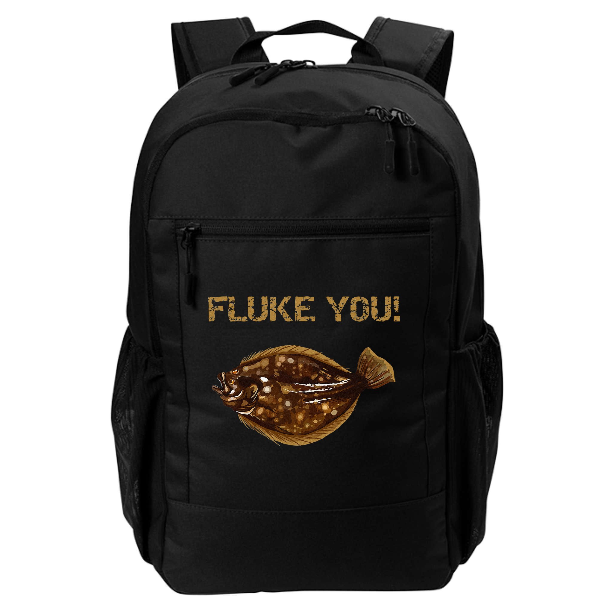 Fluke You! Summer Flounder Fishing Fluke Backpack