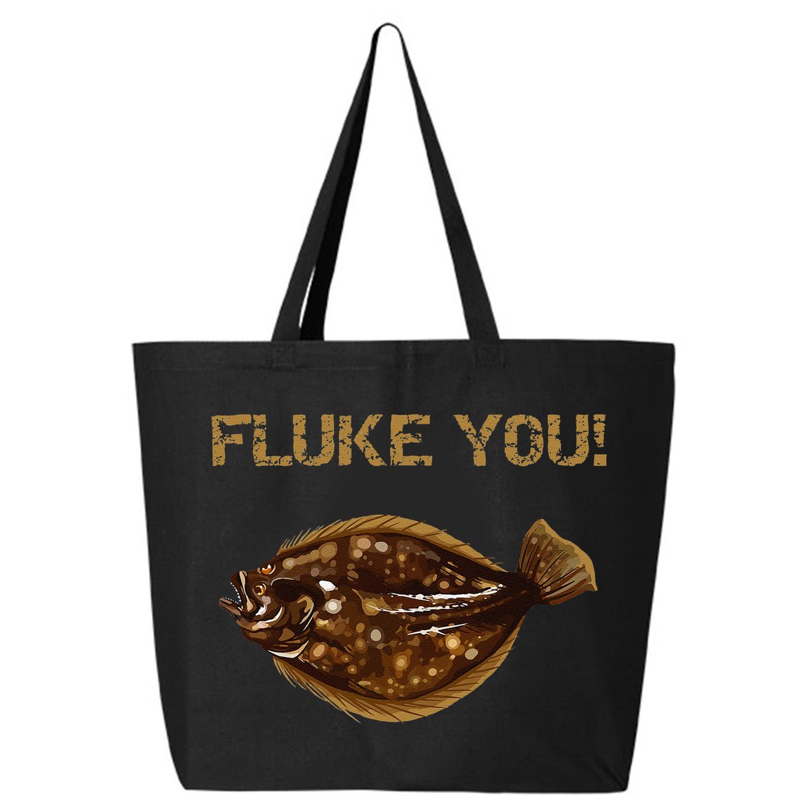Fluke You! Summer Flounder Fishing Fluke 25L Jumbo Tote