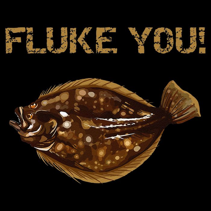 Fluke You! Summer Flounder Fishing Fluke Wool Snapback Cap