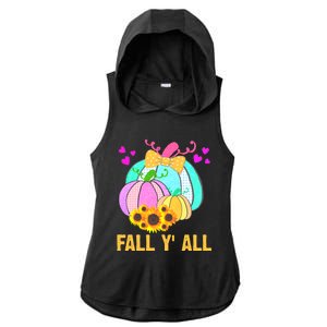 Fall Y'all Season Cute Gift For Her Ladies PosiCharge Tri-Blend Wicking Draft Hoodie Tank