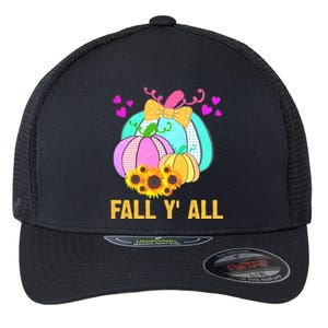 Fall Y'all Season Cute Gift For Her Flexfit Unipanel Trucker Cap