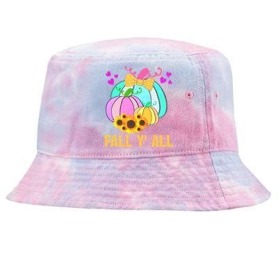 Fall Y'all Season Cute Gift For Her Tie-Dyed Bucket Hat