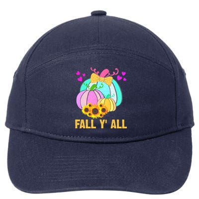 Fall Y'all Season Cute Gift For Her 7-Panel Snapback Hat