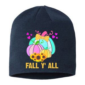 Fall Y'all Season Cute Gift For Her Sustainable Beanie