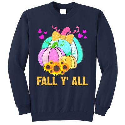 Fall Y'all Season Cute Gift For Her Tall Sweatshirt