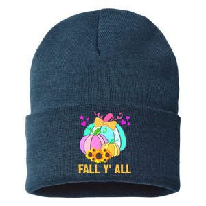 Fall Y'all Season Cute Gift For Her Sustainable Knit Beanie