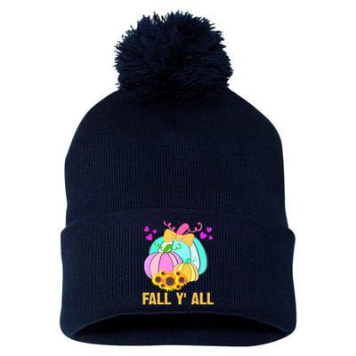 Fall Y'all Season Cute Gift For Her Pom Pom 12in Knit Beanie