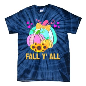 Fall Y'all Season Cute Gift For Her Tie-Dye T-Shirt