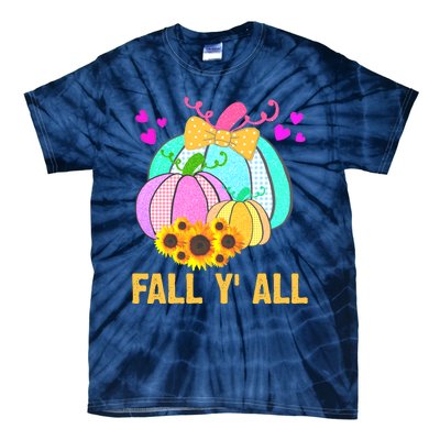 Fall Y'all Season Cute Gift For Her Tie-Dye T-Shirt