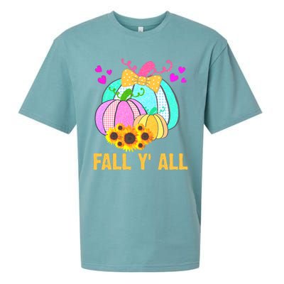 Fall Y'all Season Cute Gift For Her Sueded Cloud Jersey T-Shirt