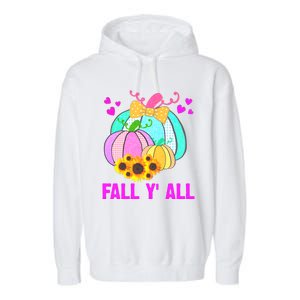 Fall Y'all Season Cute Gift For Her Garment-Dyed Fleece Hoodie